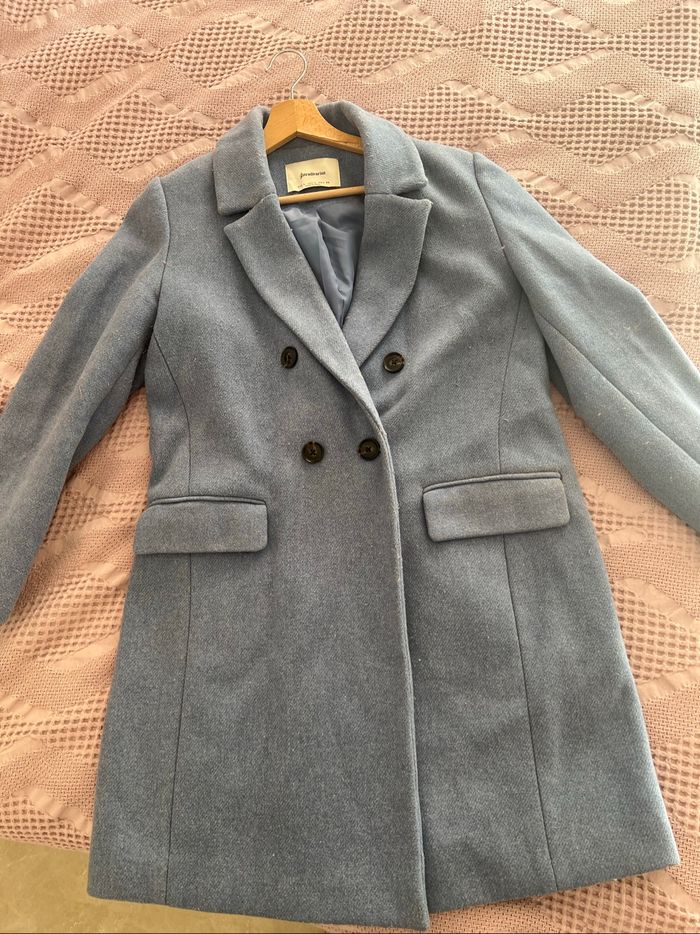 Manteau bleu Stradivarius - photo numéro 2