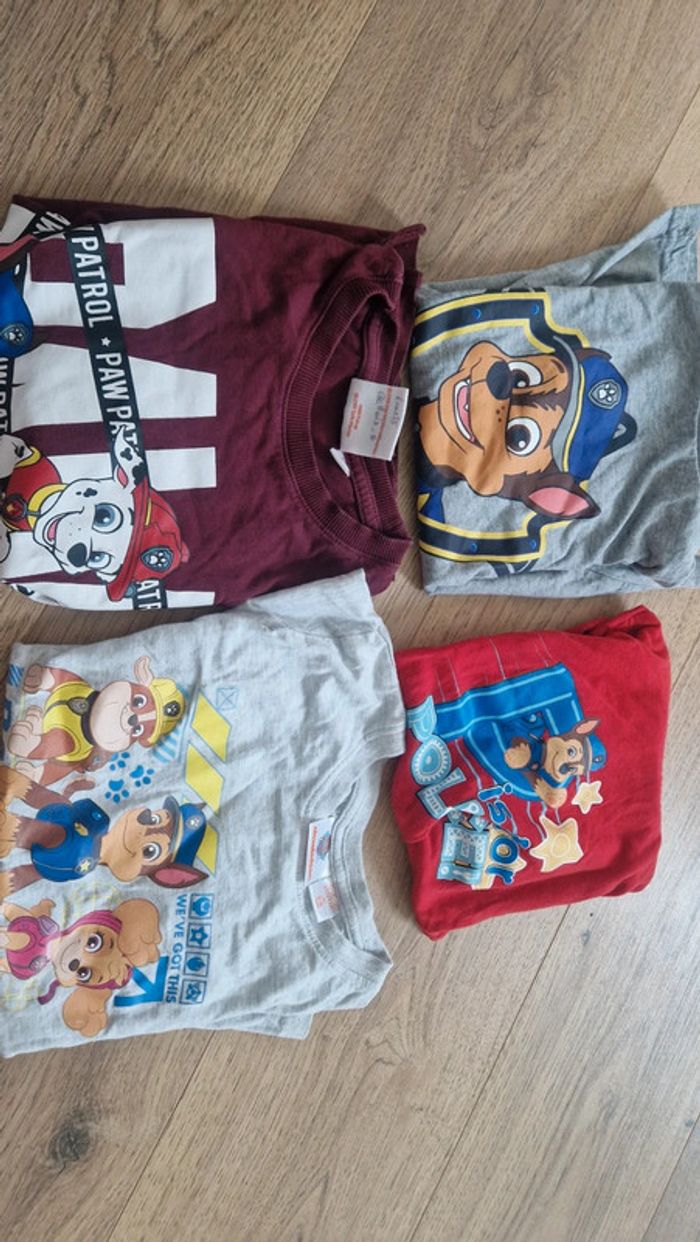 Lot t shirt pat patrouille 4 6 ans
