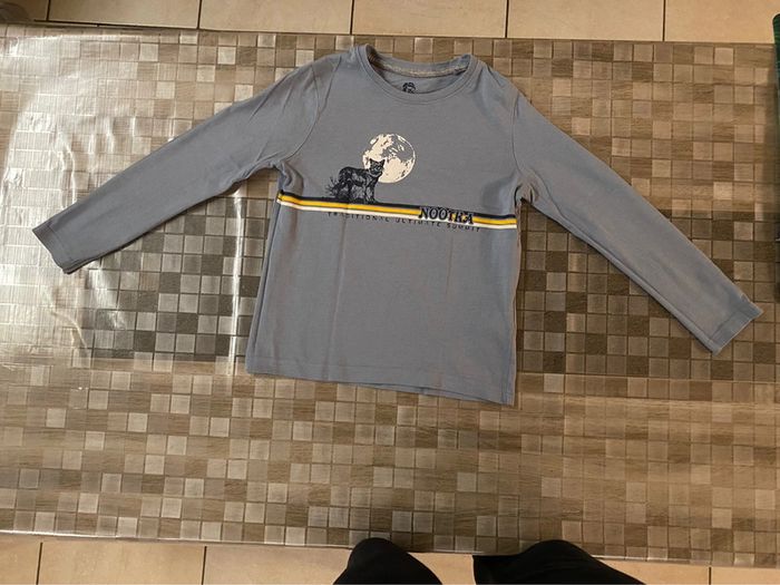 T shirt manches longues bleu lupilu taille 110-116 4-6 ans