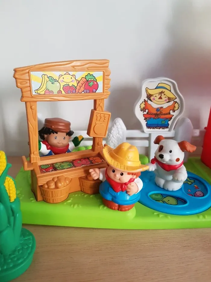 Fisher Price écurie et stand du marché fermier Little people - photo numéro 3