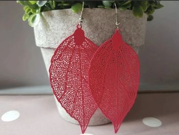 Boucles d'oreilles feuilles neuves