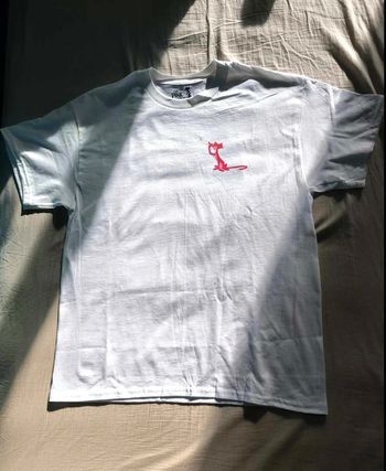 T-shirt Pink Panther Petit logo avant grand visuel arrière Taille S Blanc