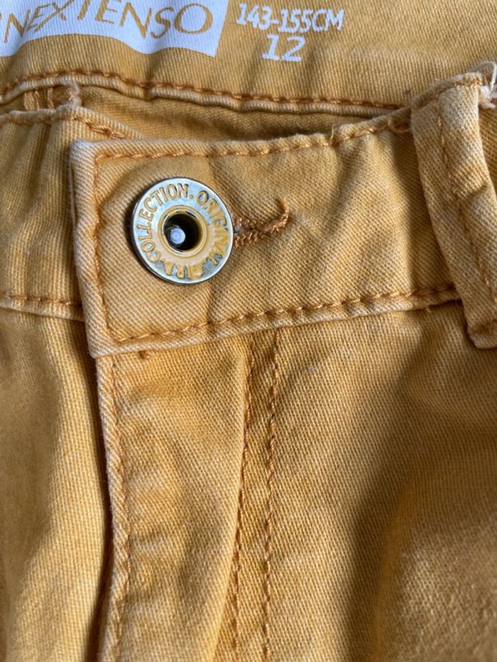 Pantalon jaune moutarde taille 12 ans marque inextenso - photo numéro 4