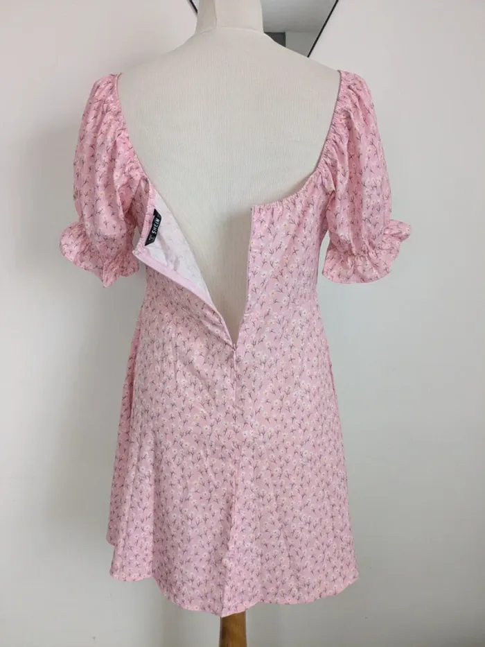Robe fleurie rose T40 : shein - photo numéro 6