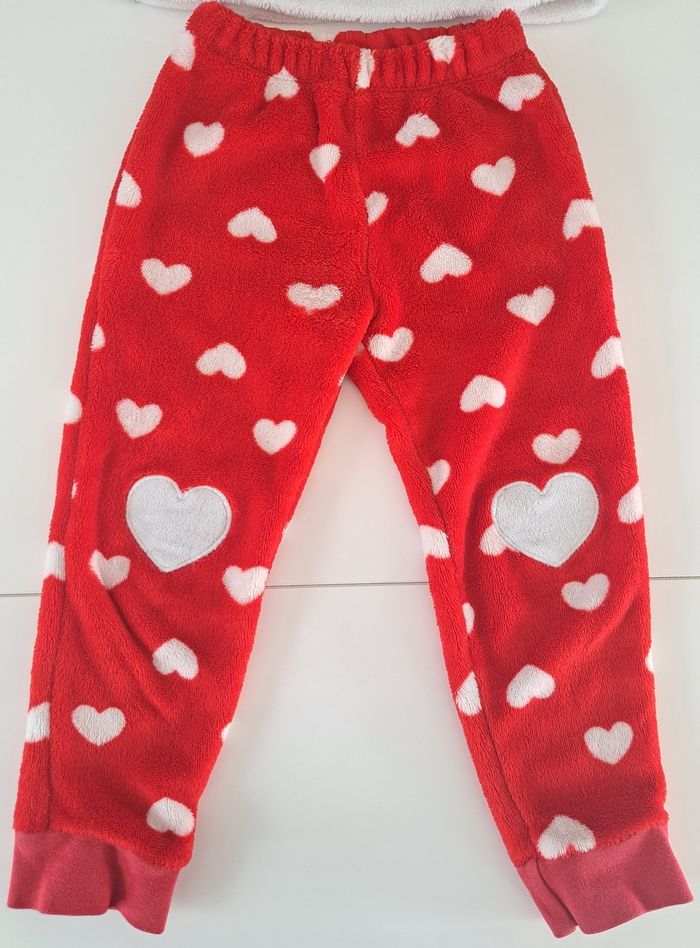 Pyjama velours Noël fille avec bonnet 36 mois TBE - photo numéro 7