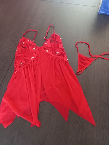 Ensemble lingerie rouge - taille 36