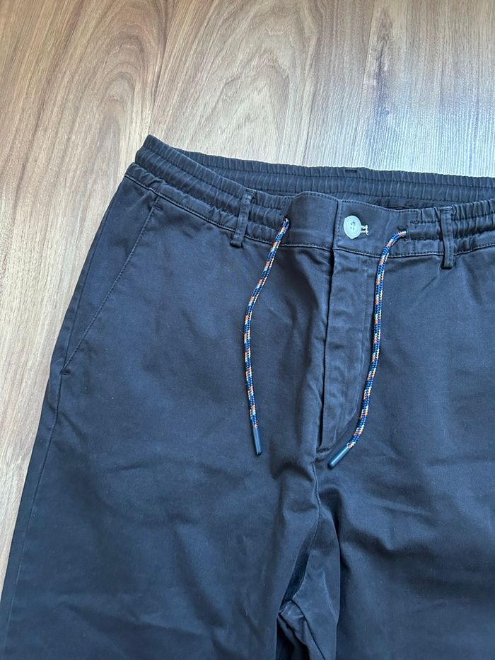 Pantalon marine Cargo Homme Zara Taille M - photo numéro 3