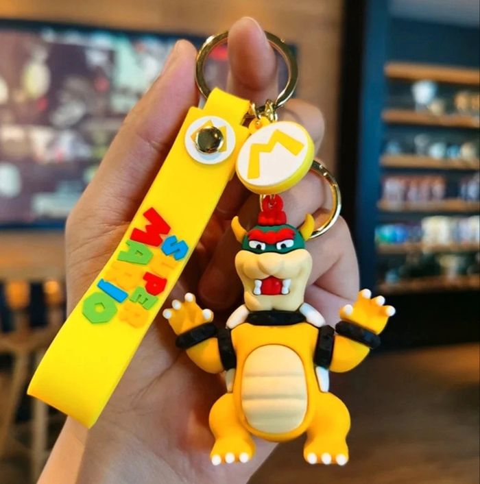 Porte clé figurine Bowser neuf monde de Mario Nintendo