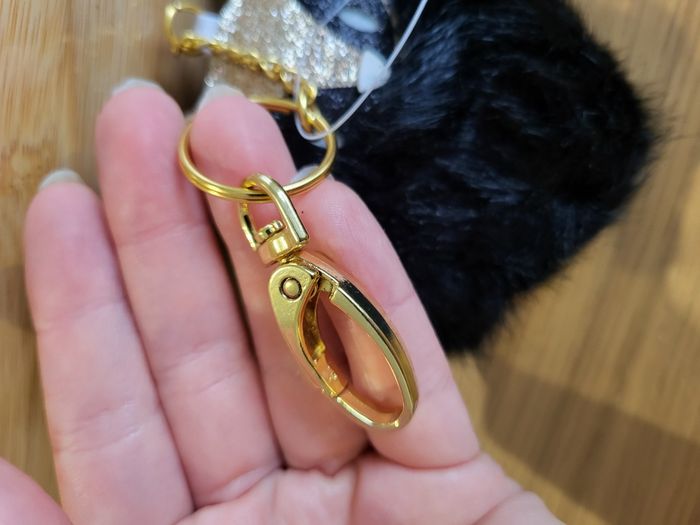 Porte clé animal mignon boule de poils pompom - photo numéro 5