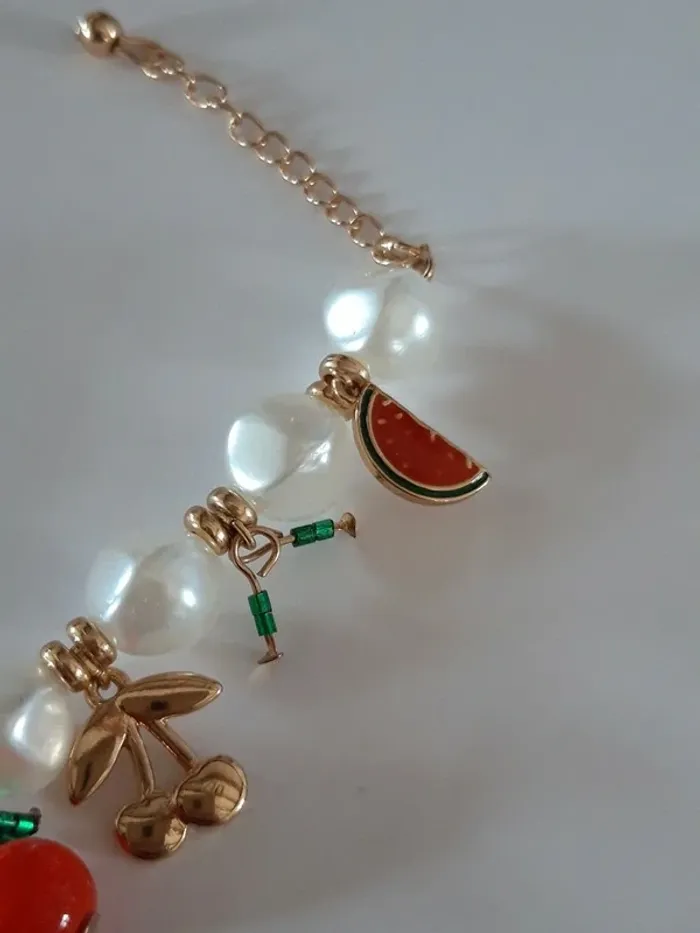 Bracelet fantaisie perles et pendentifs - photo numéro 6