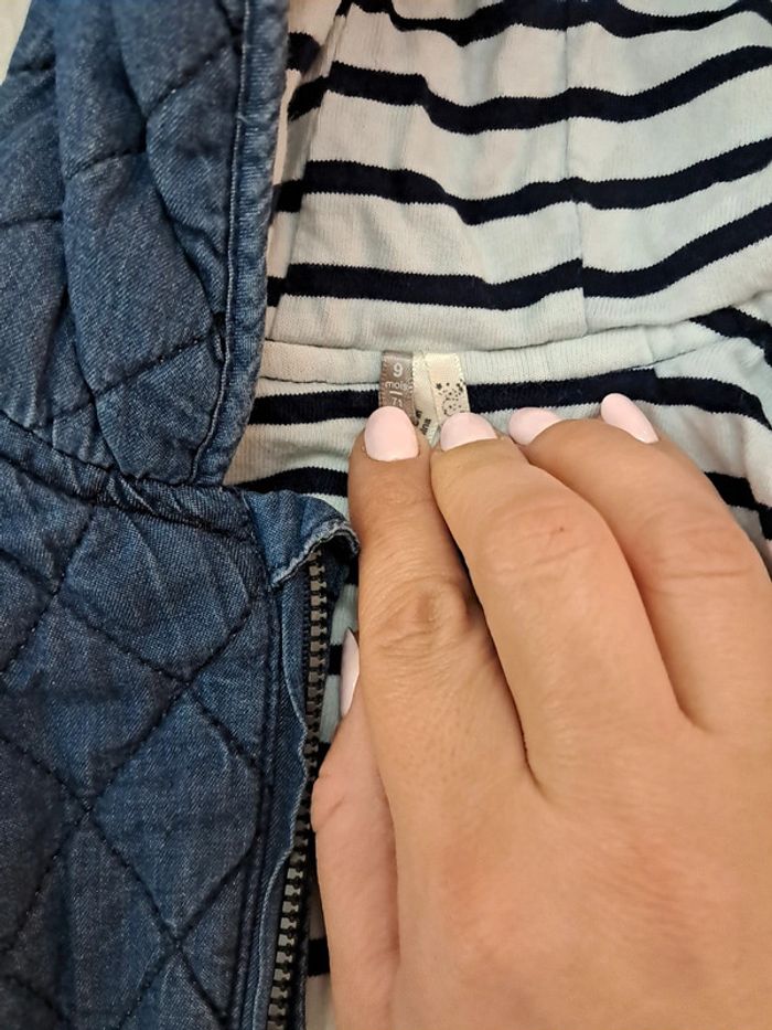 Veste zippée jeans orchestra - photo numéro 2