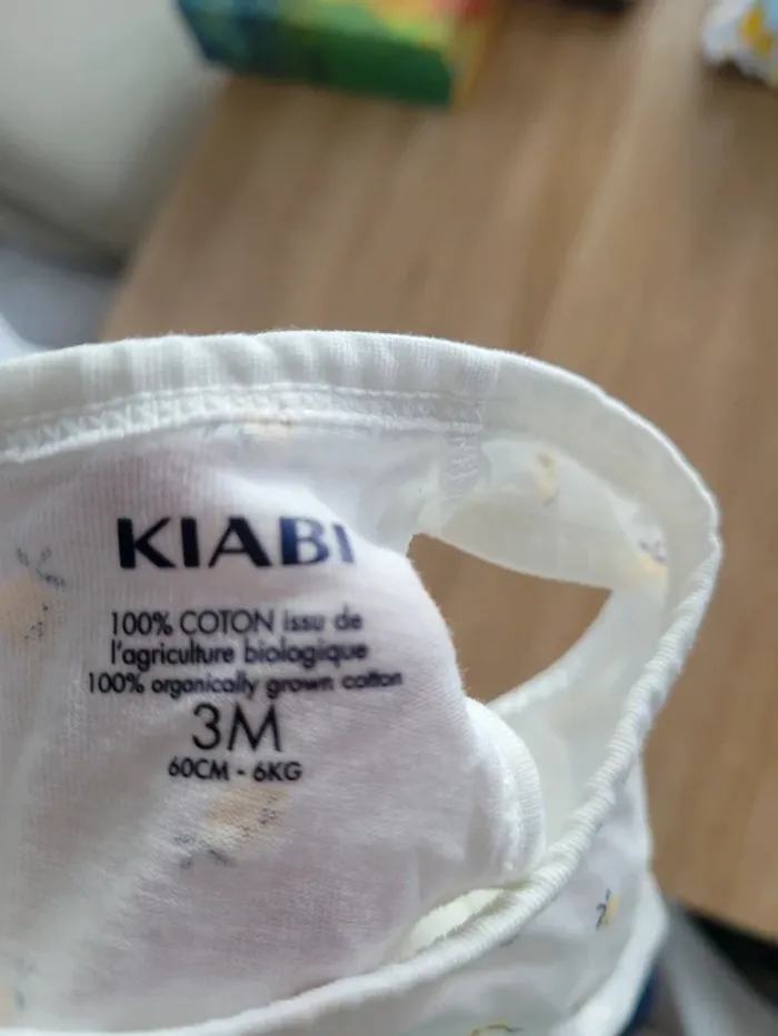 Grenouillère Kiabi citron - photo numéro 3