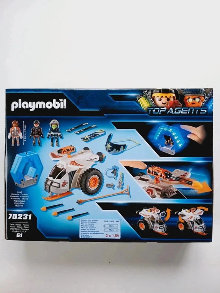 Playmobil 70231 Top Agents Snow Scooter - photo numéro 2