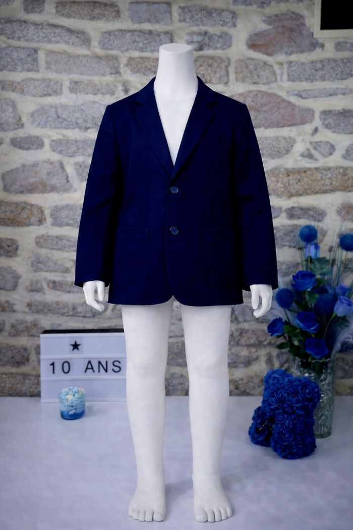 Veste blazer bleu marine Garçon taille 10 ans marque Okaidi 🎸 - photo numéro 1