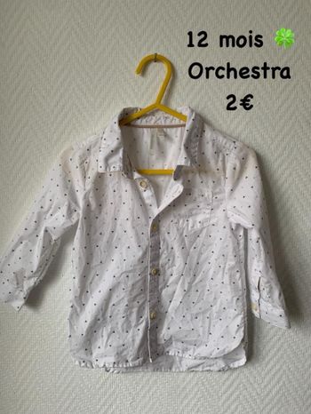 Chemise 🍀 12 mois 🍀 Orchestra