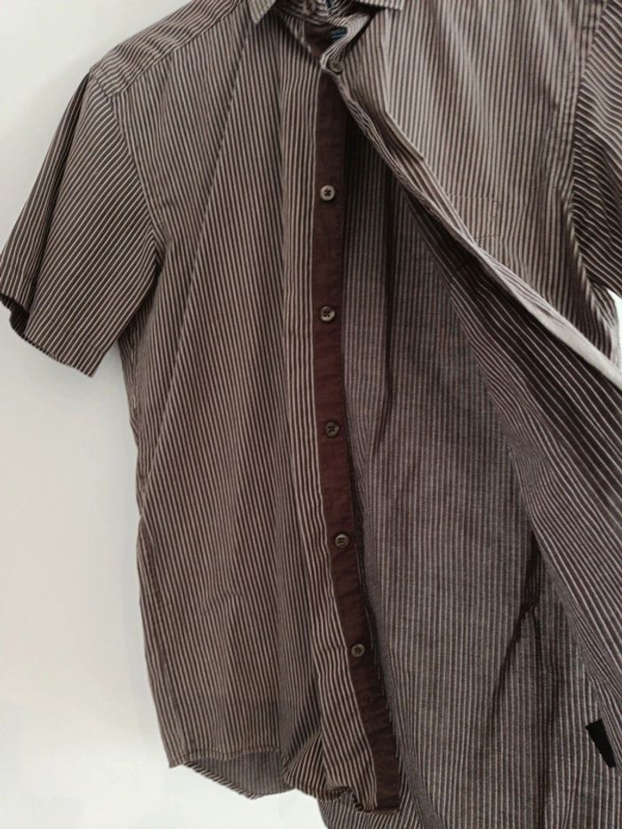 Chemise à rayures homme, manches courtes - photo numéro 3