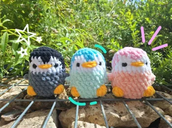 Pingouin en crochet peluche en crochet
