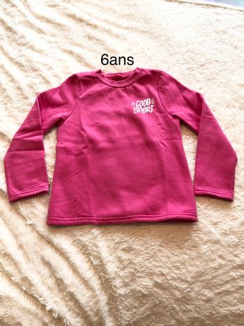 Pull jogging sweat-shirt rose F6a