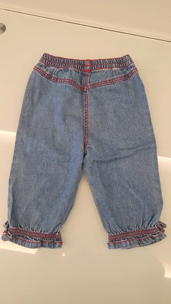 Jean léger taille élastique 100% coton - photo numéro 2