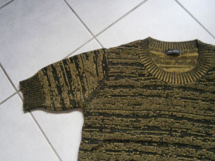 Pull MC chiné noir/jaune COP COPINE Taille M - photo numéro 4