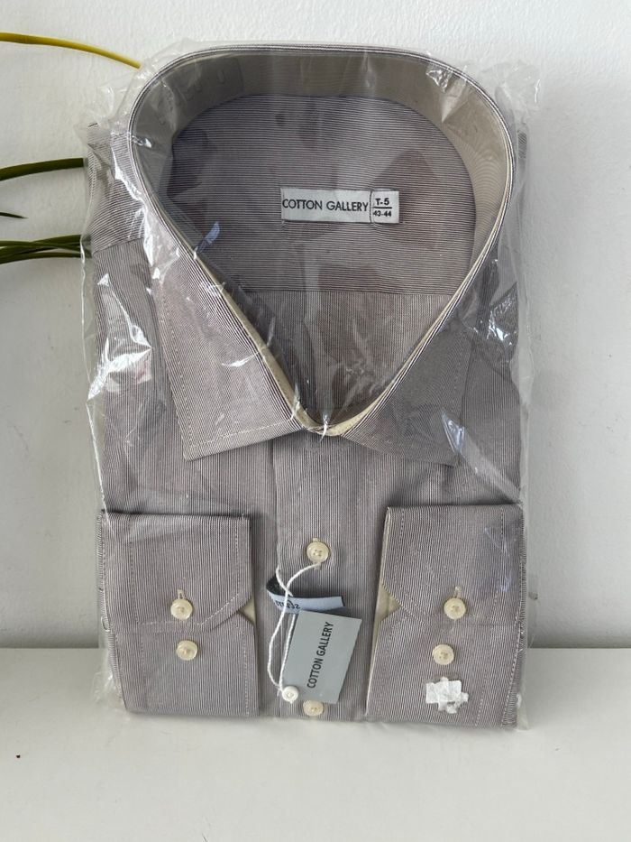 Chemise Homme neuve + Cravate – Cotton gallery/ Marcobelli – T. 43/44