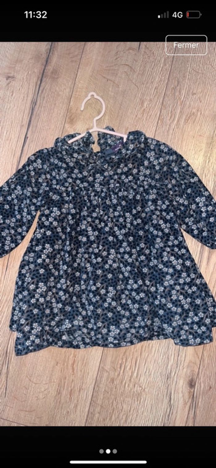 Robe en velours + gilet sans manches - photo numéro 4