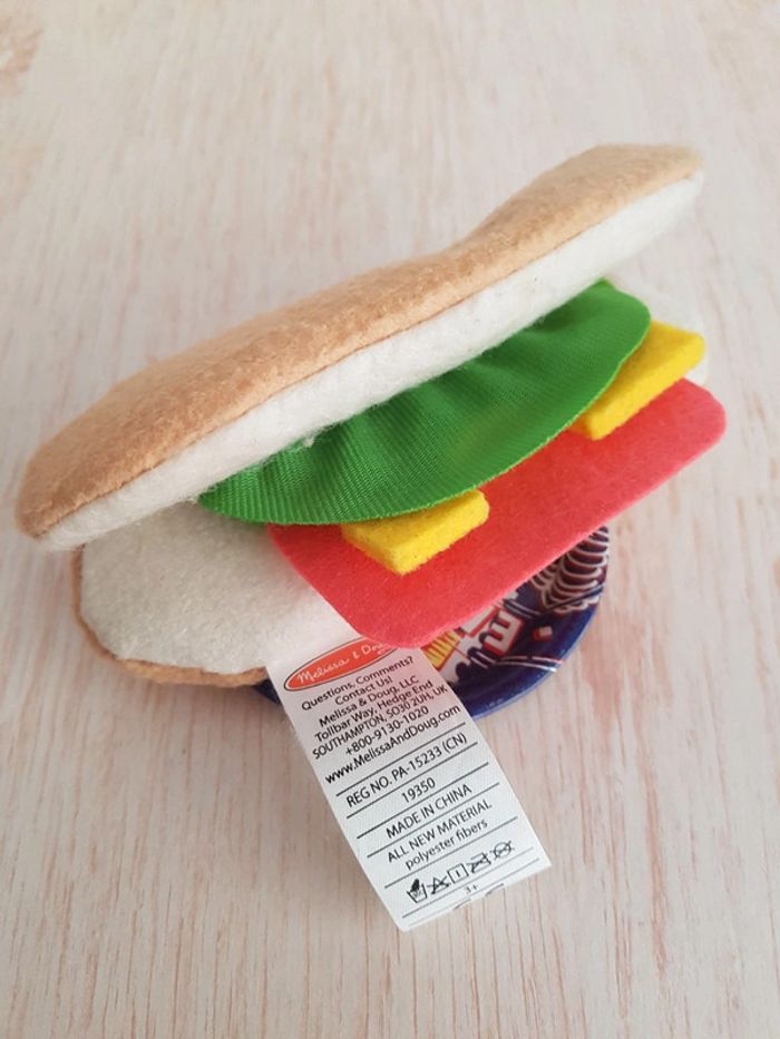 Aliments en tissu et dînette en bois fast-food - photo numéro 3