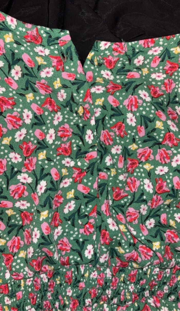 Robe verte à fleur kiabi - photo numéro 3