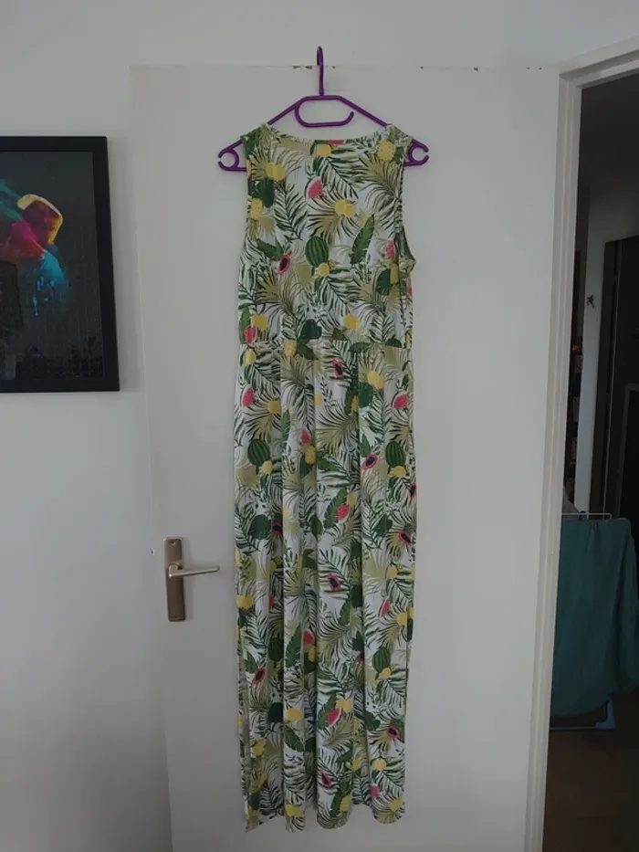 Robe longue feuilles - photo numéro 3