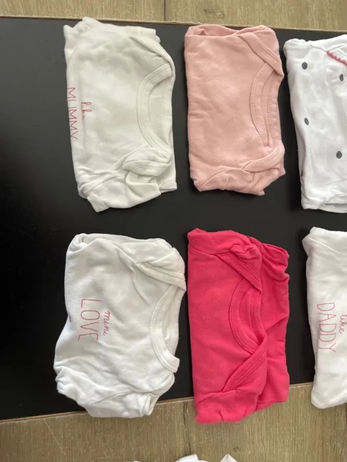 Lot de 12 bodies manche longue fille 3 mois - photo numéro 3