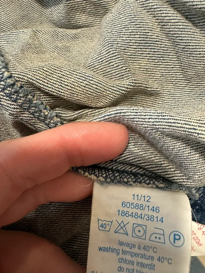 Veste en jeans Okaïdi fille 12 ans bleu marine - photo numéro 6