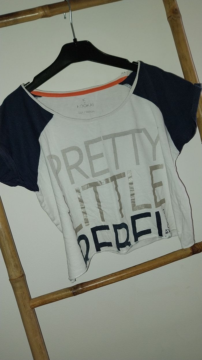 Tshirt court/ crop top Kookai 14 ans Très bon état - photo numéro 2