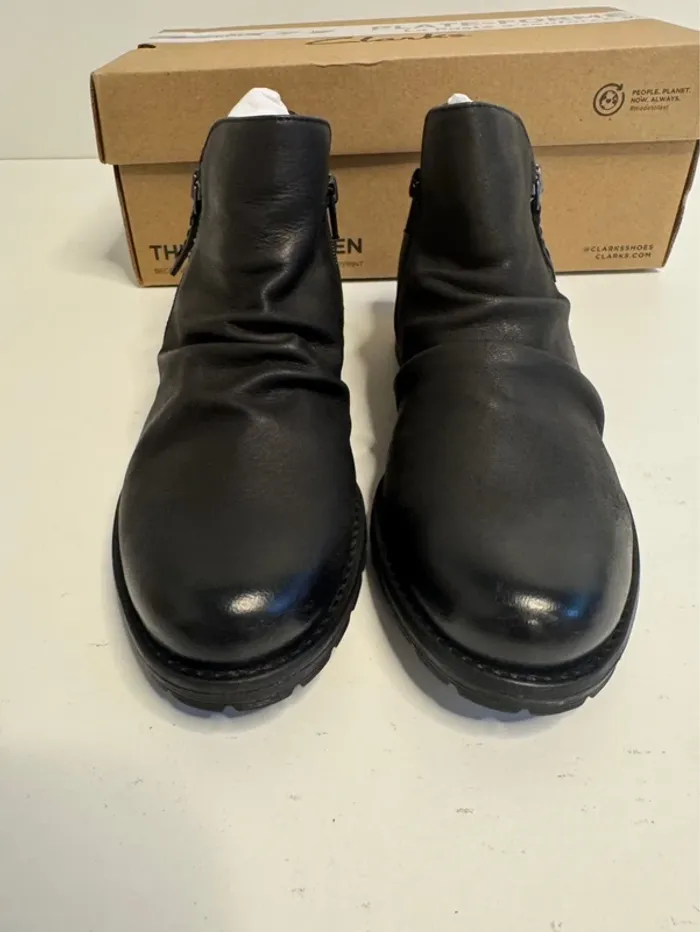 Bottines Clarks Clarkwell Zip noir en cuir taille 39 - photo numéro 3