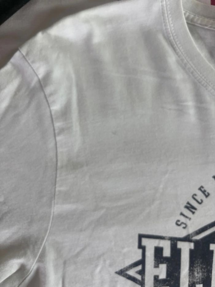 T-shirt manche longue Element taille S blanc logo imprimé noir - photo numéro 4
