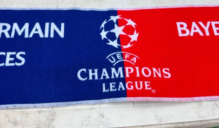 Écharpe PSG Ligue des Champions 2014 – Match contre Leverkusen + autographes verratti - photo numéro 7