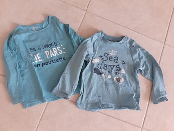 Lot de 2 tee-shirts à manches longues peu portés