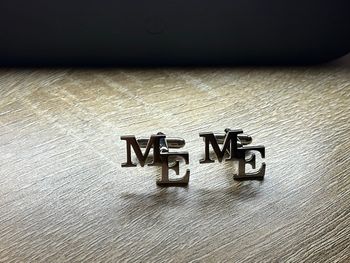 Boutons de manchette lettres initiales ME