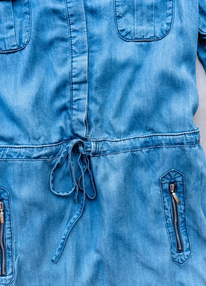 Magnifique robe en jeans Scottage manches longues neuve - photo numéro 4