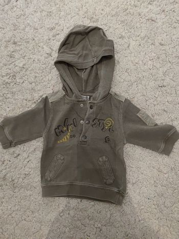 Pull à capuche garçon 1 mois