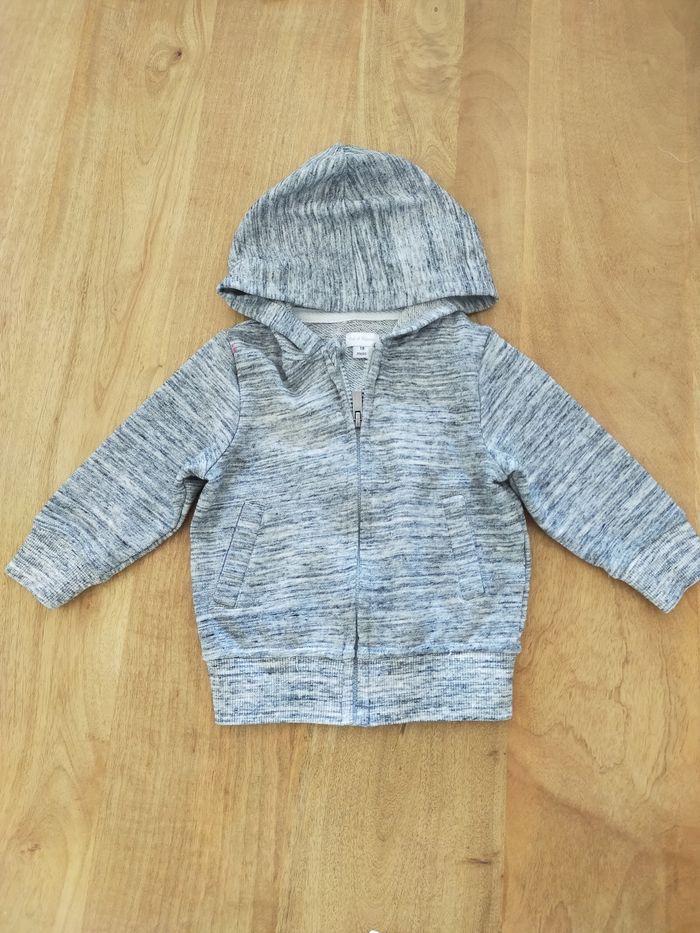 Gilet gris chiné 18 mois