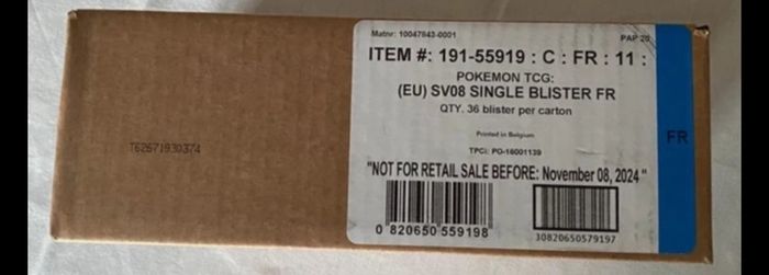 Mokemon Ev8 La Case de 36 boosters sleeves en Français