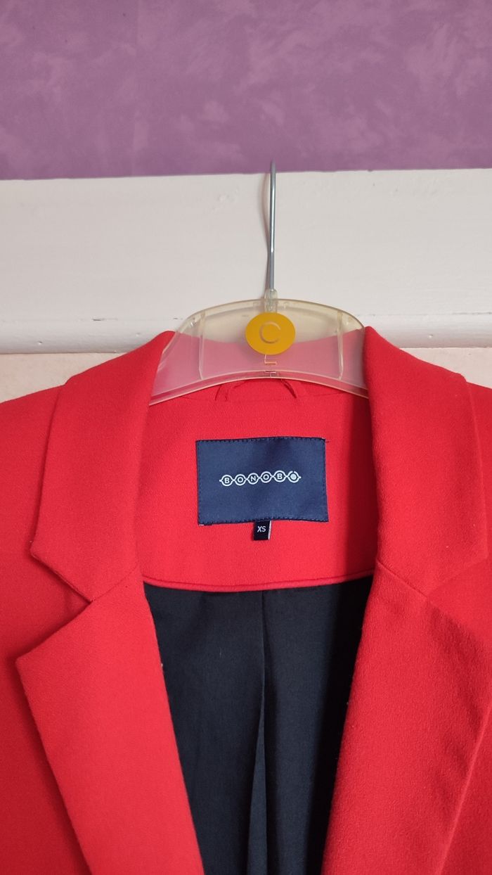 Veste blazer rouge Bonobo - photo numéro 4