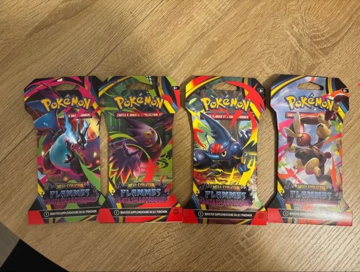 4 blisters flammes fantasmagoriques