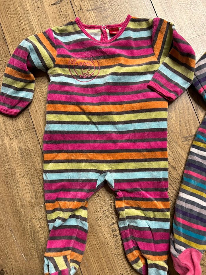 Lot de 2 pyjamas bébé fille 6 mois - photo numéro 2