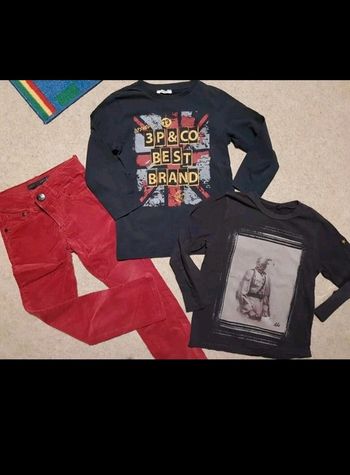 Superbe ensemble 3 pièces ikks 3 pommes garçon 5 ans