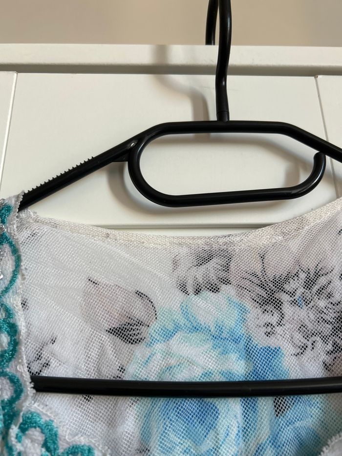 Robe longue bleu à motifs Boutique Indépendante Taille Unique - photo numéro 4