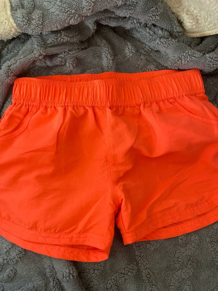 Short orange fluo 12ans