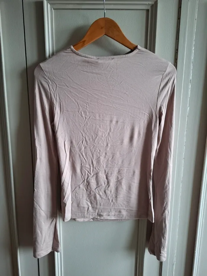 Blouse manches longues échancrée Nakd - photo numéro 2