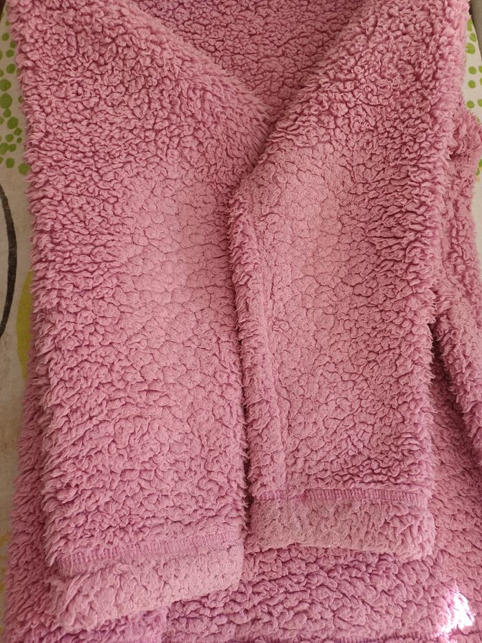 Pull col roulé fille Kiabi rayé violet et blanc 10 ans - photo numéro 6