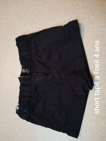 Short tape a l'oeil 4 ans